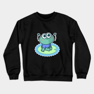 Cute Little Frog Chilling  - Doodle Crewneck Sweatshirt